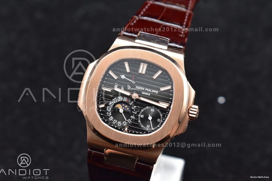 SS Dial Strap RG A23J GRF Nautilus Edition on Gray 912 Premium Brown Best 5712 Croco 0115